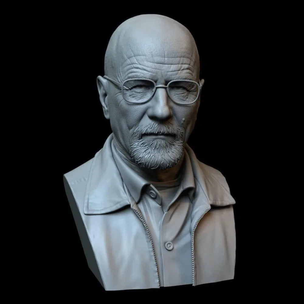 80mm Modern Breaking Bad Characters, 3 Figures, Resin Model Bust Kit, Unassembled and Unpainted