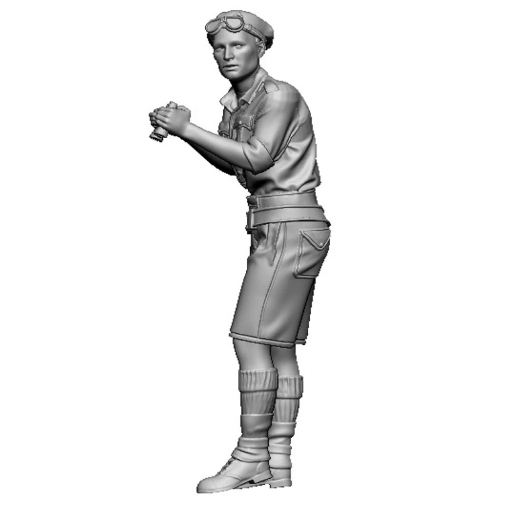 1/35 WWII British AFV Commander North Africa, Resin Model Figure Kit, Unassembled and Unpainted