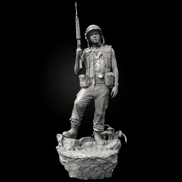 75mm Vietnam War U.S. Soldiers, 4 Figures, Resin Model Figure Kit, Unassembled and Unpainted