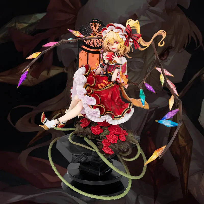 Demon Maiden with Scarlet Wings, Resin Model Figure Kit, Anime Theme, Unassembled and Unpainted