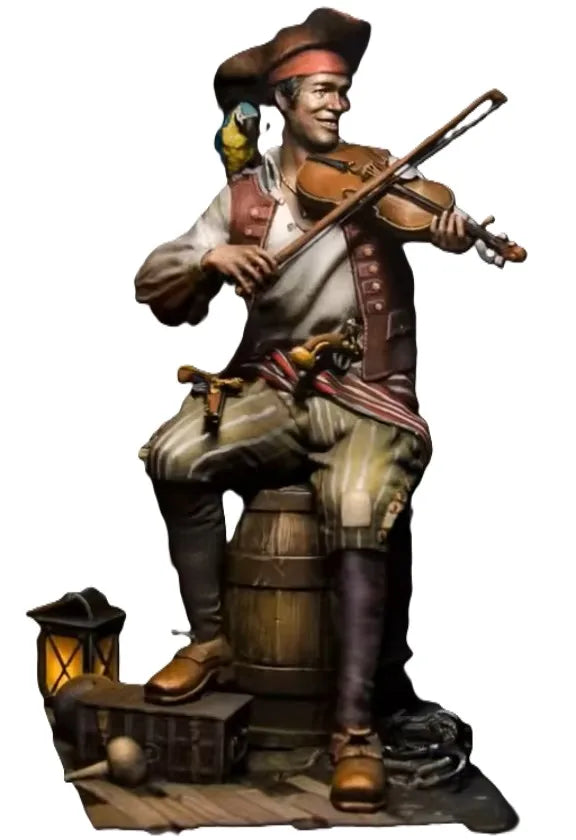 1/24 Bard with Violin, Resin Model Figure Kit, Fantasy Theme, Unassembled and Unpainted