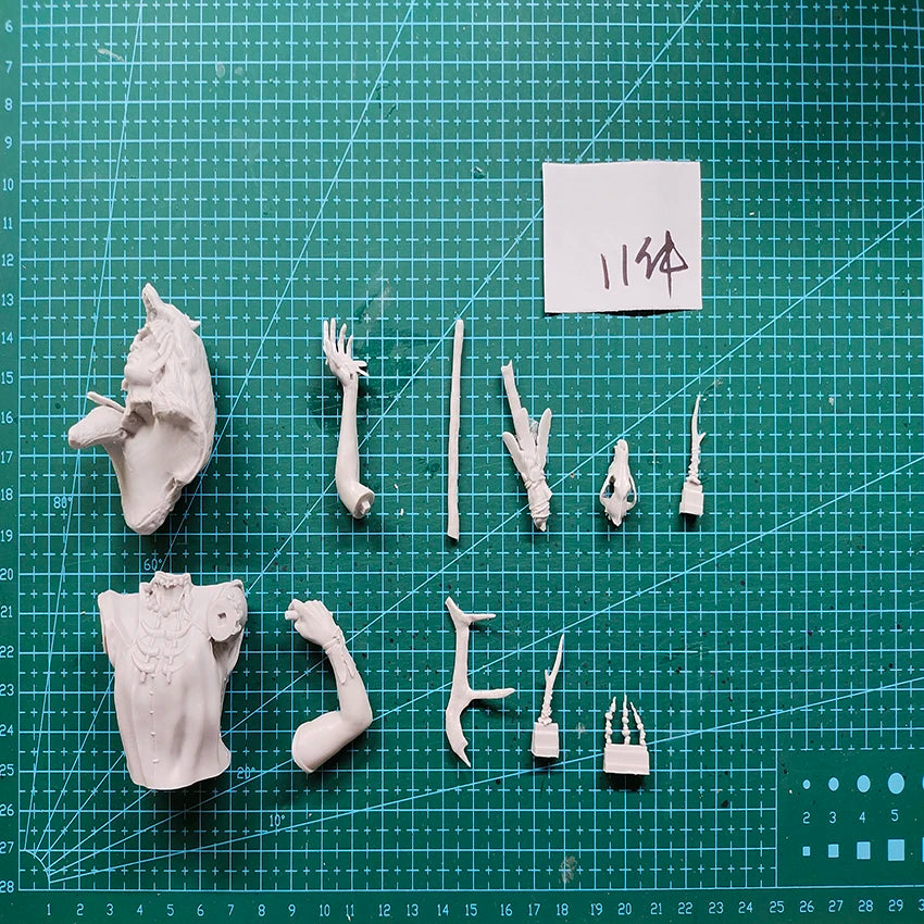 1/10 Shamana the Sorceress, Resin Model Bust Kit, Fantasy Theme, Unassembled and Unpainted