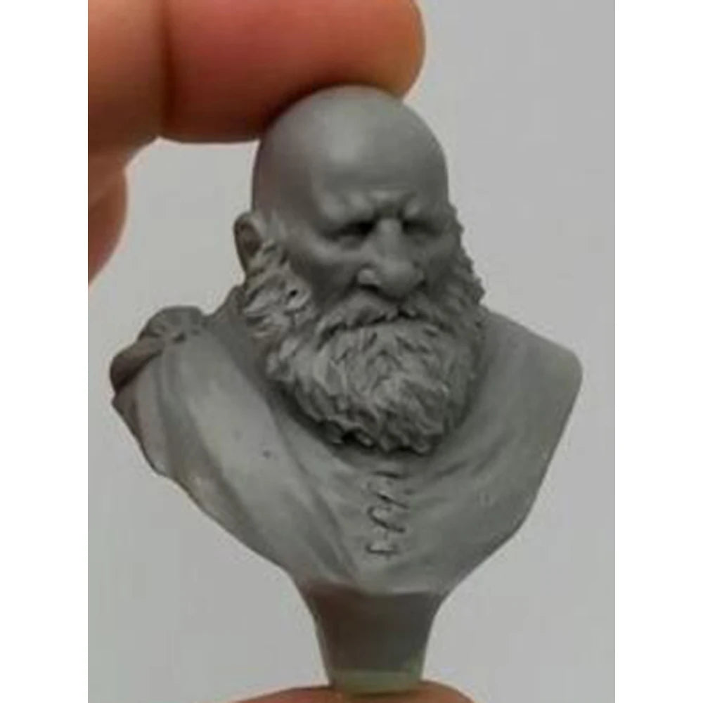 1/12 Bearded Scottish Wizard, Resin Model Bust Kit, Fantasy Theme, Unassembled and Unpainted