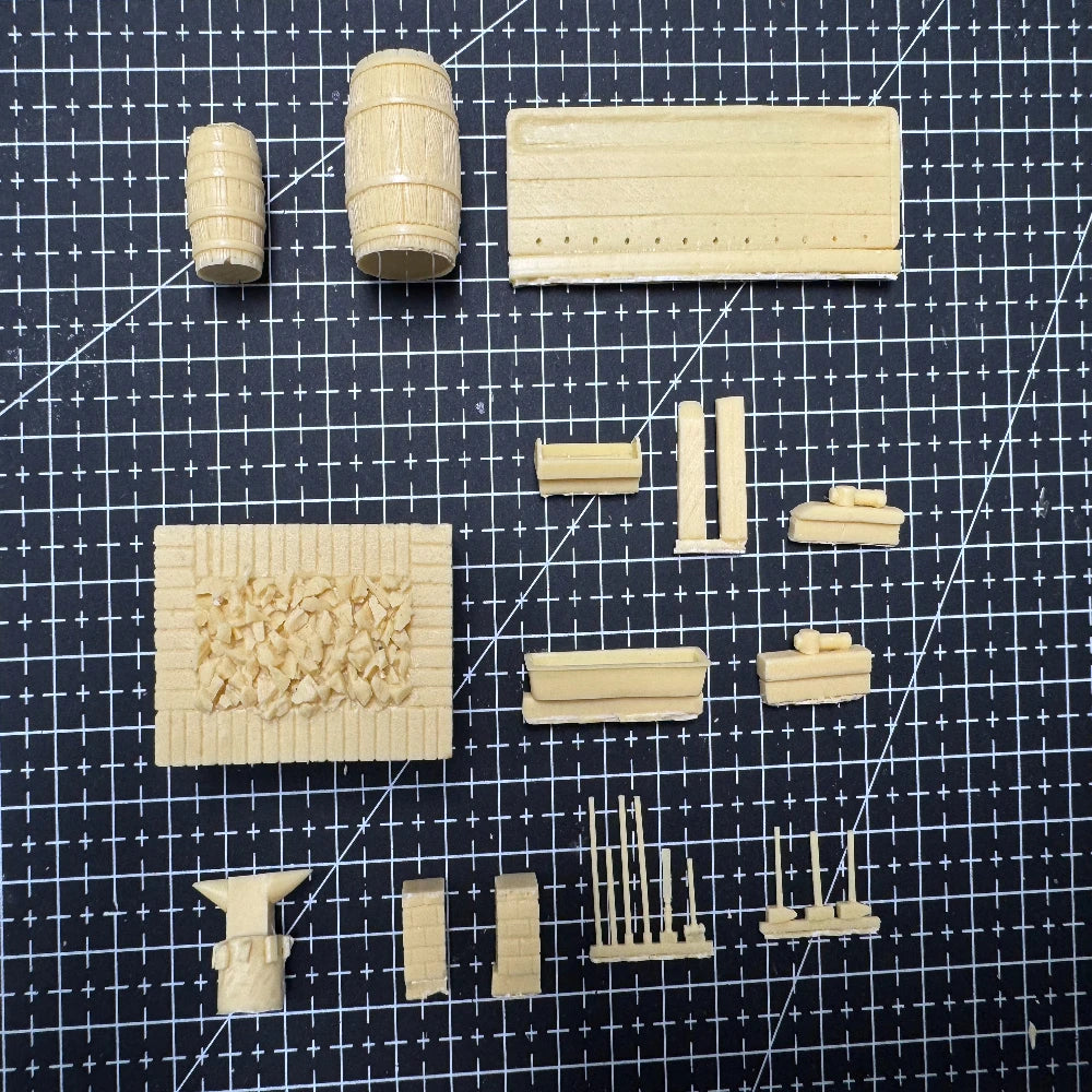 1/35 Forging Table, Resin Model Terrain Kit, Historical Theme, Unpainted