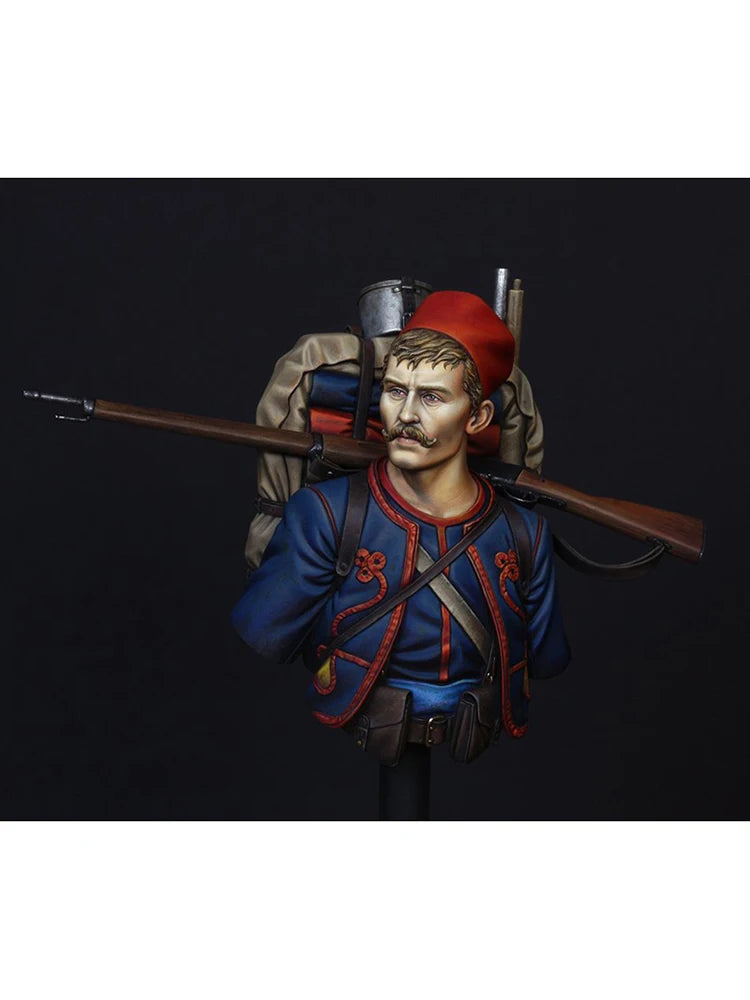 1/10 WWI Russian Officer, Resin Model Bust Kit, Unassembled and Unpainted