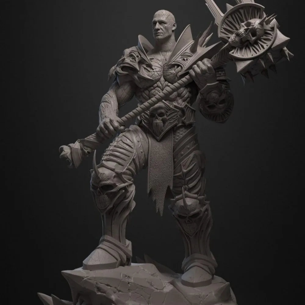Demon King Bourval, Resin Model Figure Kit, Fantasy Theme, Unassembled and Unpainted