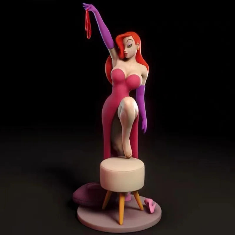 1/24 Bunny Girl Reclining with Whip, Resin Model Figure Kit, Anime Theme, Unassembled and Unpainted