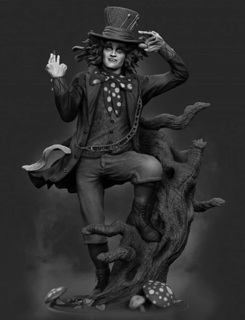 1/24 Magician with Demonic Tentacle, Resin Model Figure Kit, Fantasy Theme, Unassembled and Unpainted