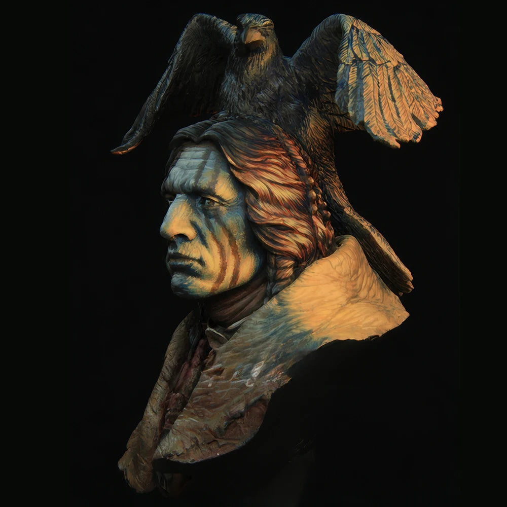 1/10 Raven Sorcerer, Resin Model Bust Kit, Fantasy Theme, Unassembled and Unpainted