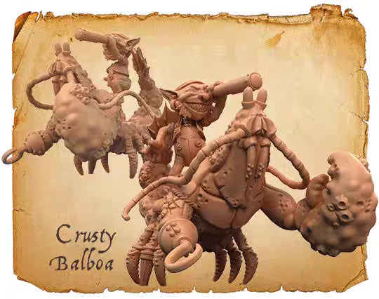 32mm Pirate & Octopus Fantasy, 3 Figures, Resin Model Figure Kit, Fantasy Theme, Unassembled and Unpainted