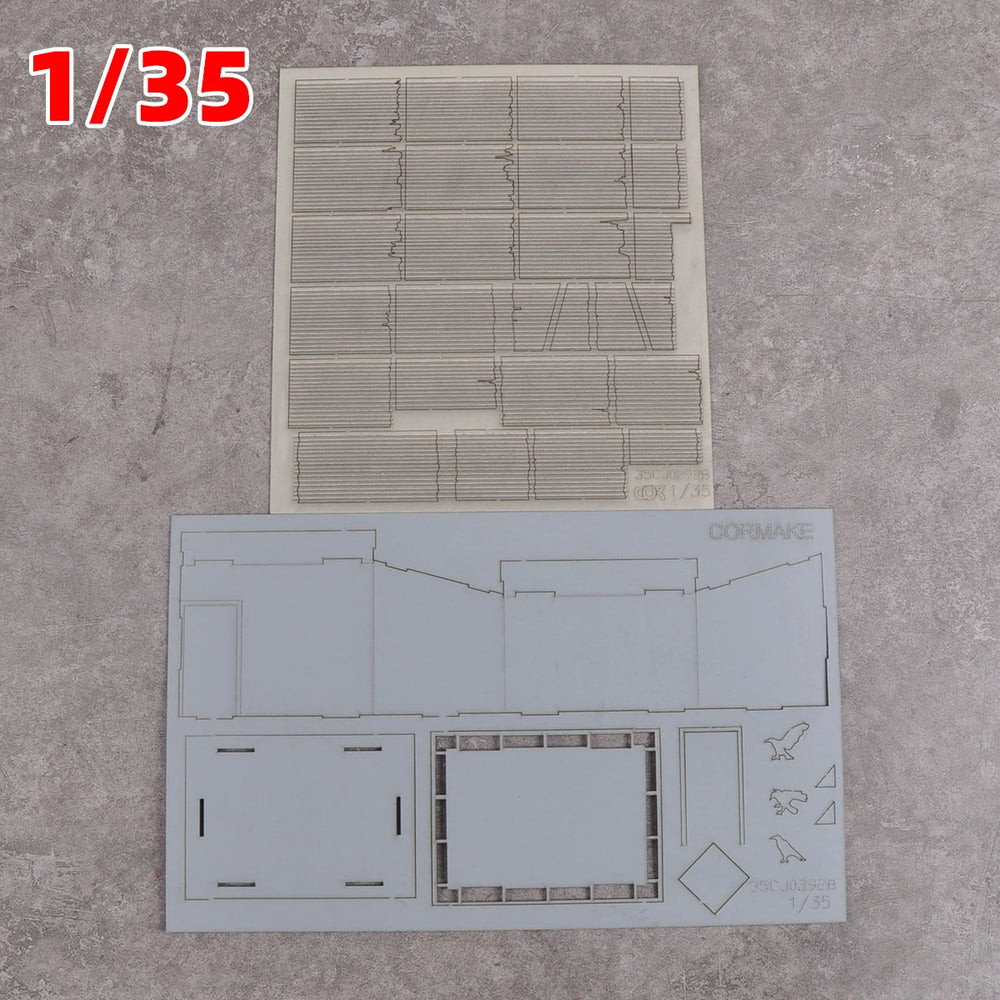 1/35 Rural Log Cabins, Resin Model Diorama Kit, Historical Theme, Unassembled and Unpainted