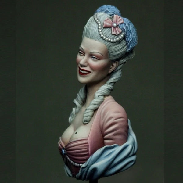 1/10 18th-Century French Courtesan, Resin Model Bust Kit, Historical Theme, Unassembled and Unpainted
