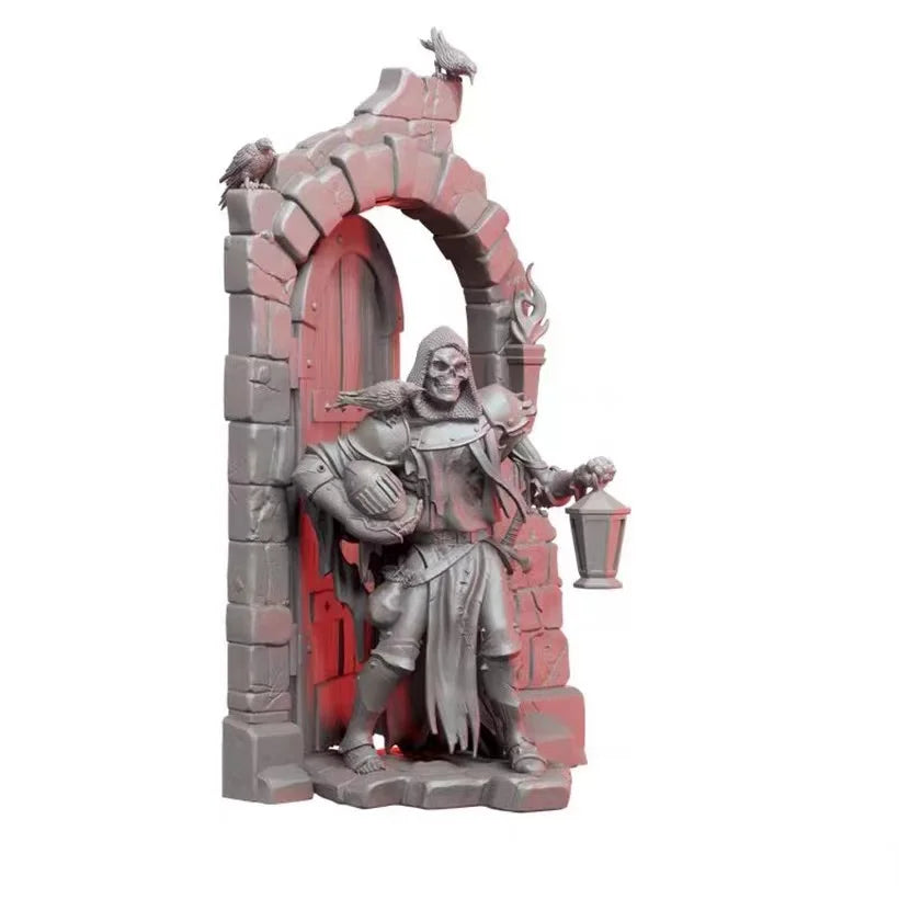 75mm Warrior with Axe, Resin Model Bust Kit, Fantasy Theme, Unassembled and Unpainted