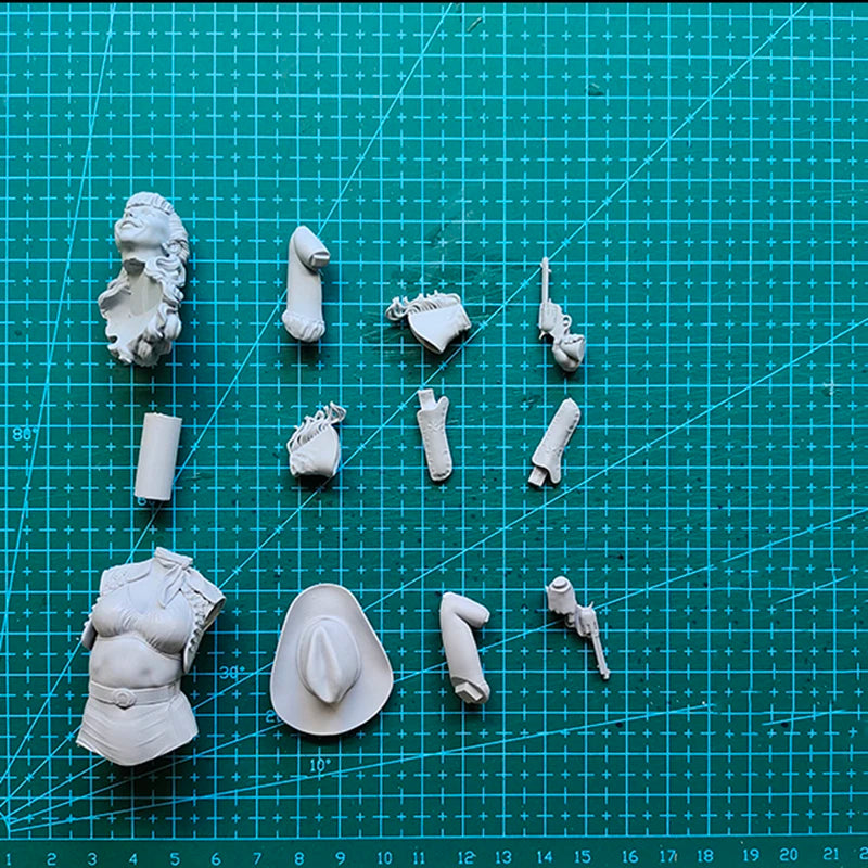 1/12 Cowgirl Pin-up, Resin Model Figure Kit, Unassembled and Unpainted