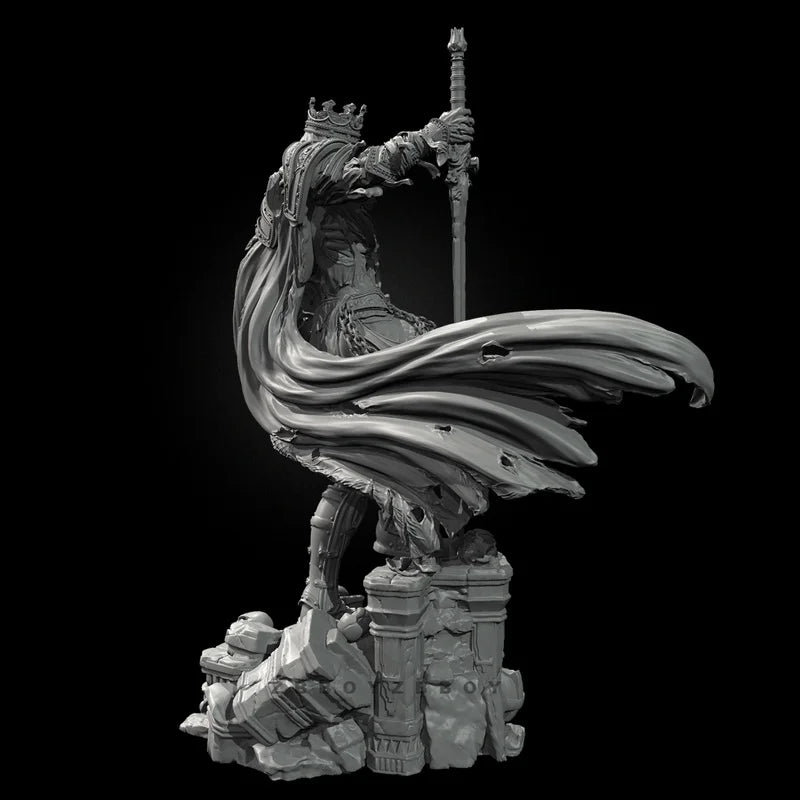 75mm King of the Dead, Resin Model Figure Kit, Fantasy Theme, Unassembled and Unpainted