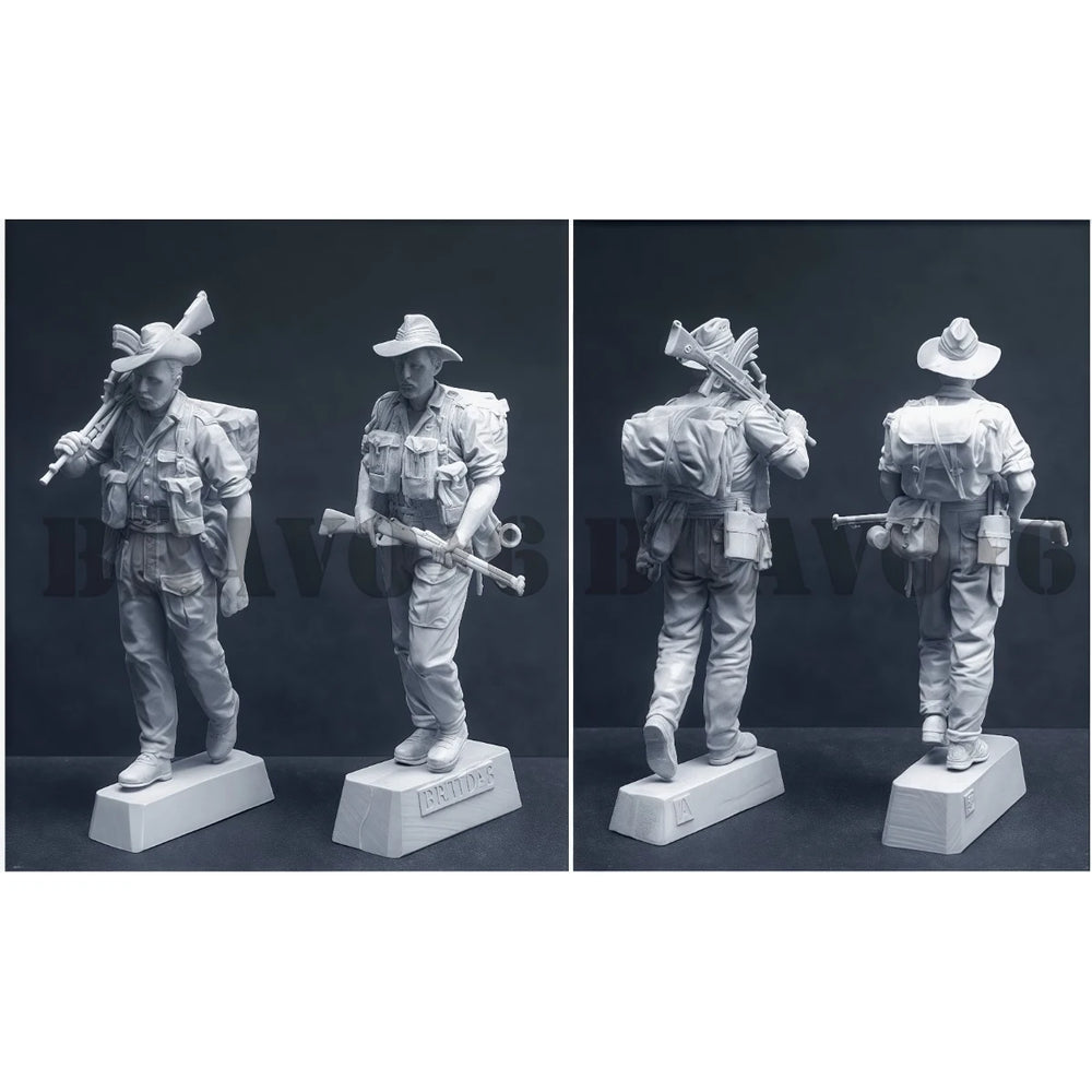 1/35 WWII British Chindit, 4 Figures, Resin Model Figure Kit, Unassembled and Unpainted