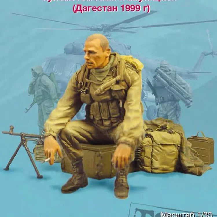 1/35 Modern Russian Tactical Squad in Combat Poses, Resin Model Figure Kit, Unassembled and Unpainted