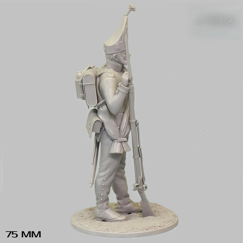 75mm Napoleonic Pavlovsky Grenadier, Resin Model Figure Kit, Unassembled and Unpainted