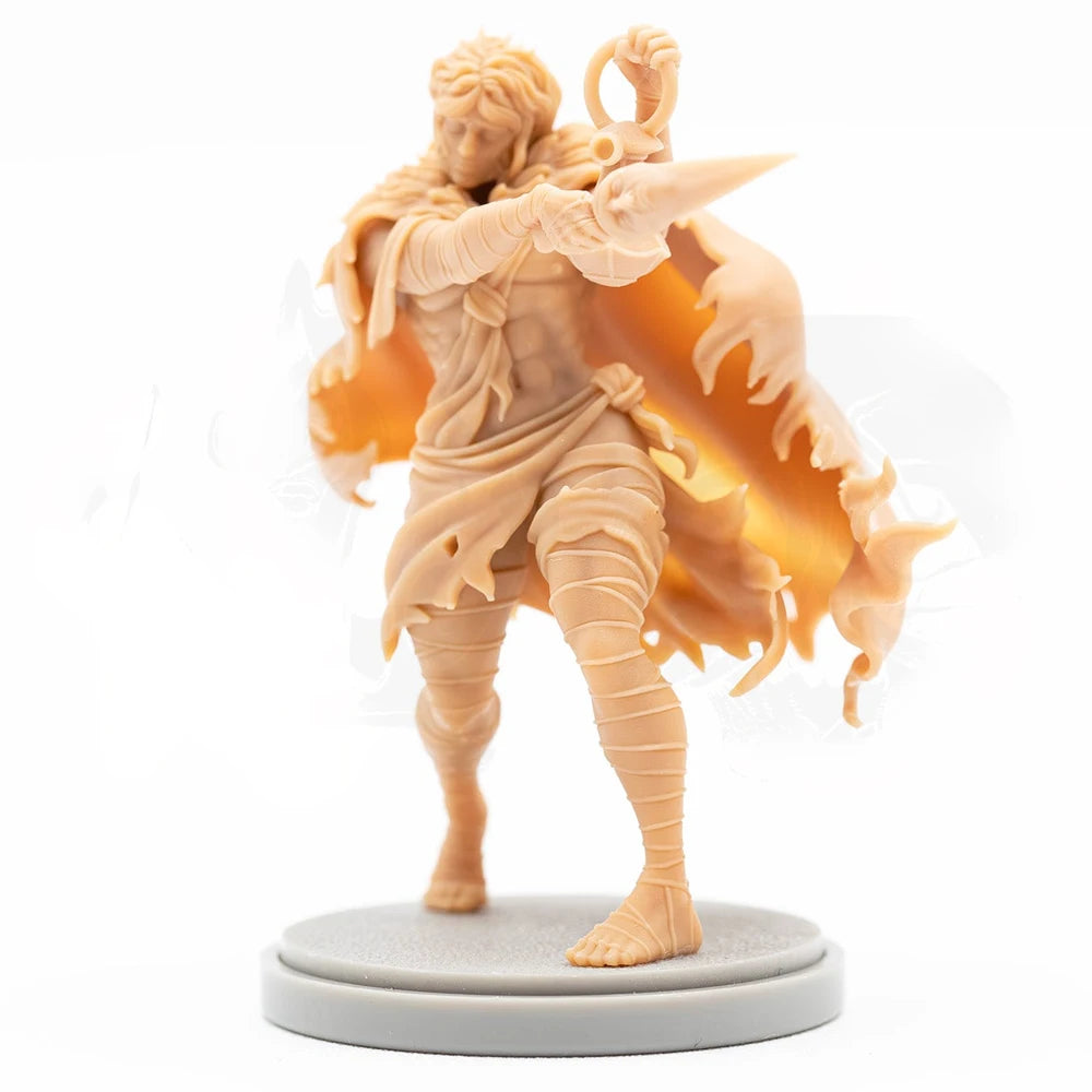 38mm Female Mage, Resin Model Figure Kit, Fantasy Theme, Unassembled and Unpainted