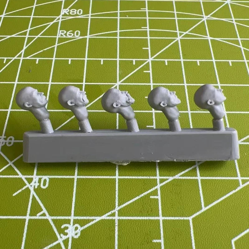1/35 Generic Soldier Heads, Resin Model Accessory Kit, Military Theme, Unpainted