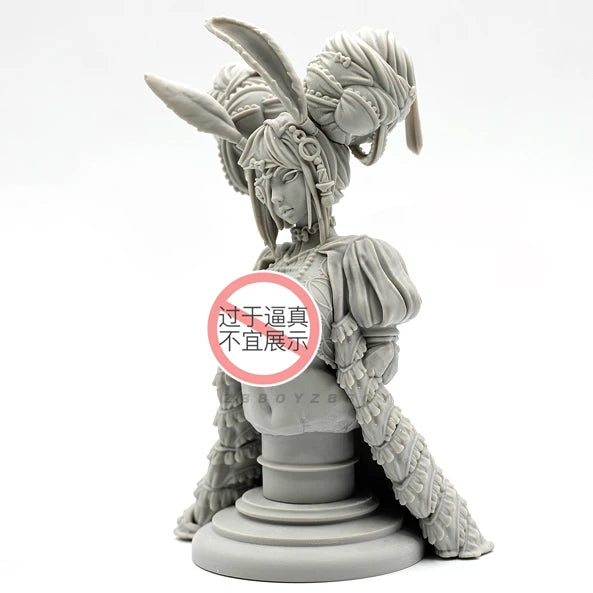 150mm Female, Resin Model Bust Kit, Fantasy Theme, Unassembled and Unpainted