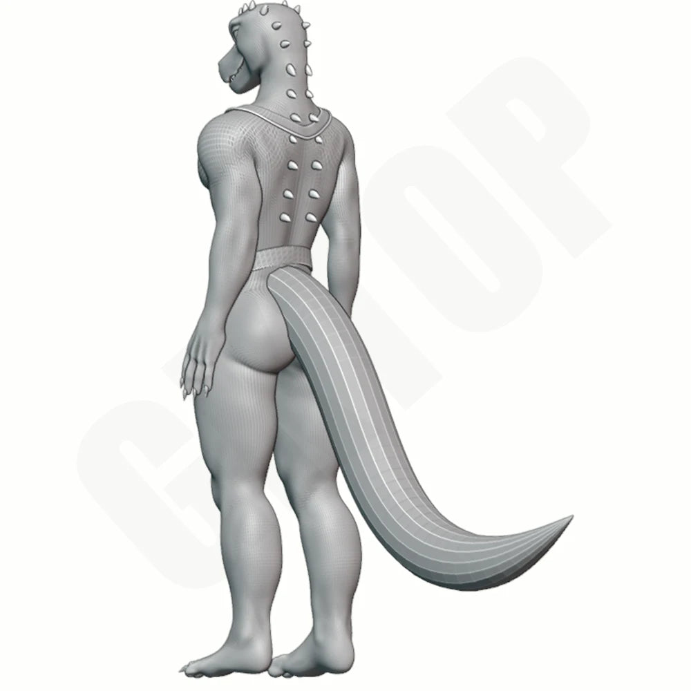1/24 Lizard Humanoid, Resin Model Figure Kit, Fantasy Theme, Unassembled and Unpainted