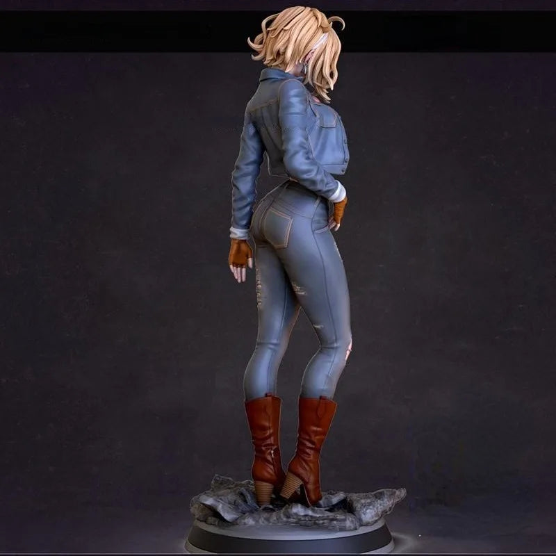 1/24 Denim Girl, Resin Model Figure Kit, Anime Theme, Unassembled and Unpainted