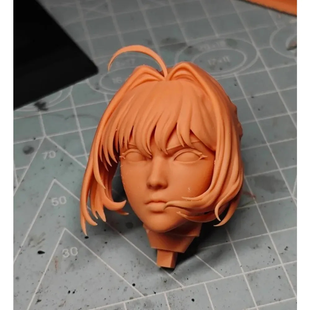 100mm Saber, Resin Model Bust Kit, Anime Theme, Unassembled and Unpainted