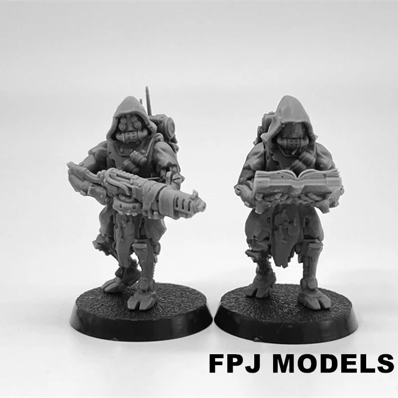 28mm Scavenger Rangers, 25 Figures, Resin Model Figure Kit, Sci-Fi Theme, Unassembled and Unpainted