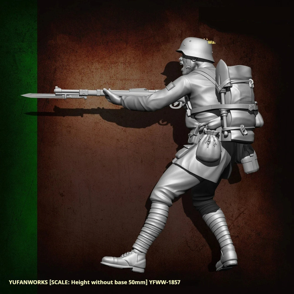 1/24 WWI Allied Soldier, Resin Model Figure Kit, Unassembled and Unpainted