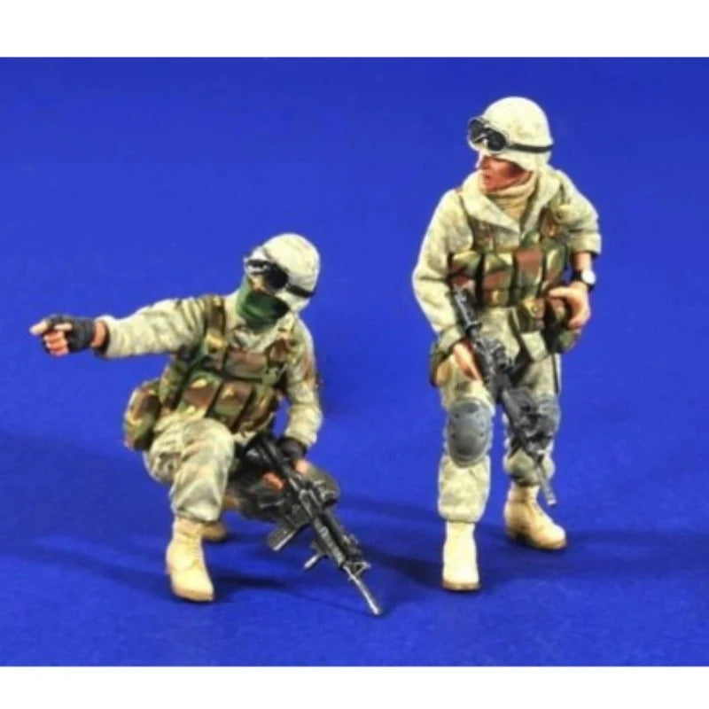 1/35 Modern U.S. Reconnaissance Team, 2 Figures, Resin Model Figure Kit, Unassembled and Unpainted