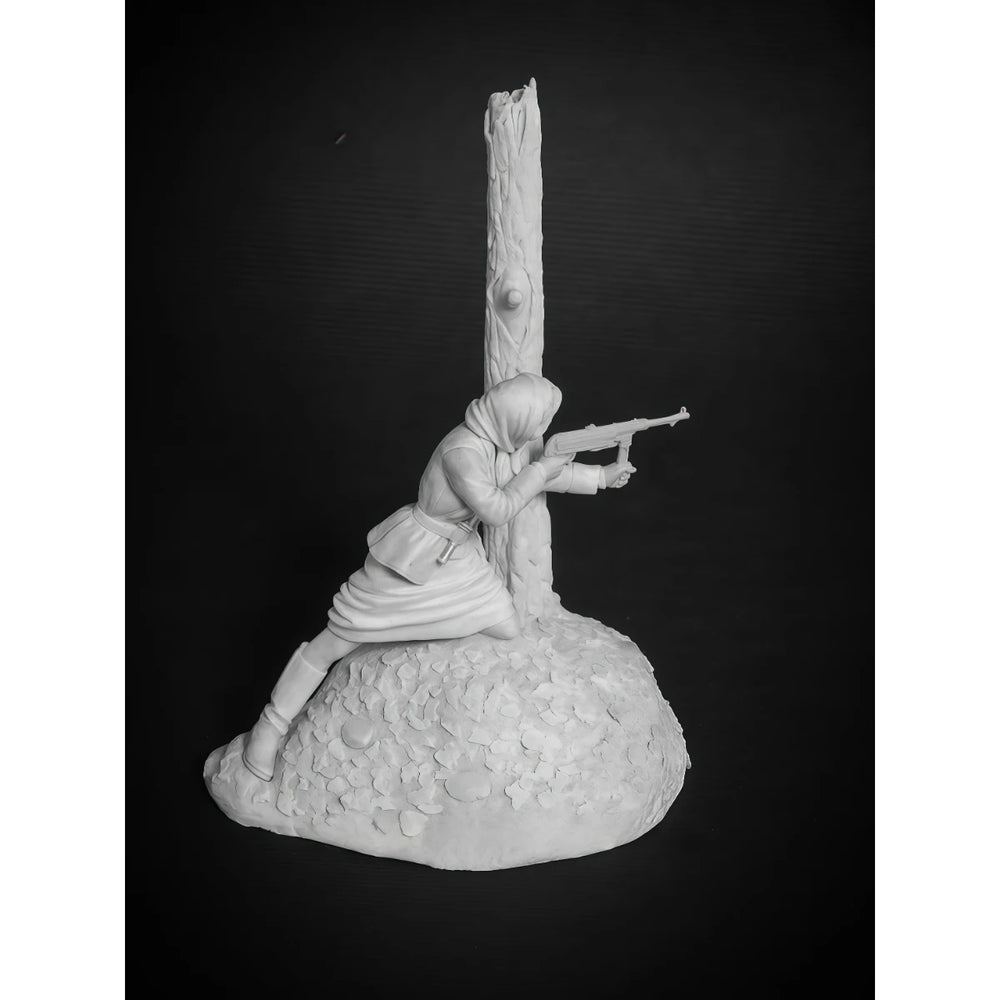 54mm Modern Female Tactical Soldier, Resin Model Figure Kit, Unassembled and Unpainted