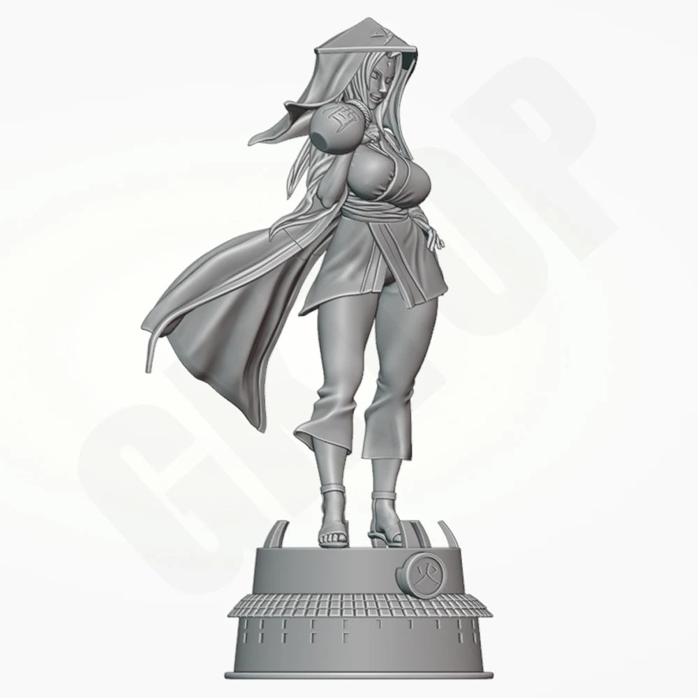 1/24 Sorceress Wielding Magical Orb, Resin Model Figure Kit, Fantasy Theme, Unassembled and Unpainted