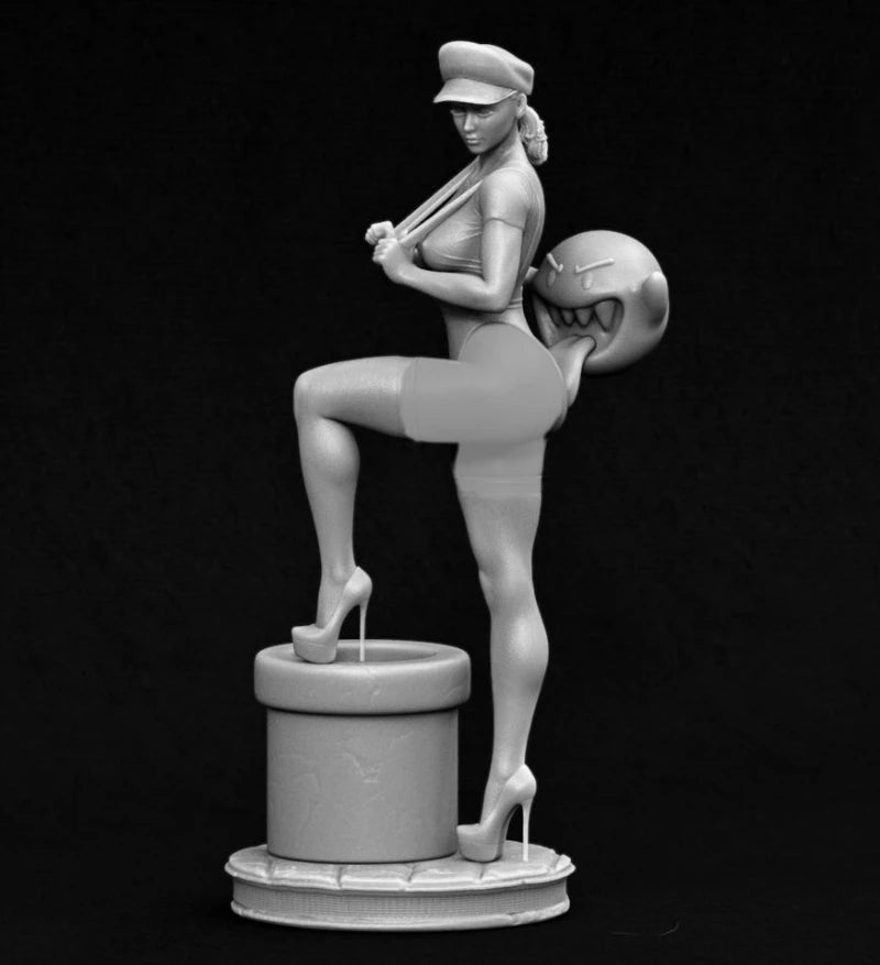 1/24 Female Plumber, Resin Model Figure Kit, Unassembled and Unpainted