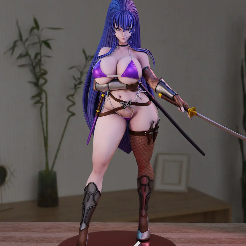 1/24 Warrior Woman, Resin Model Figure Kit, Anime Theme, Unassembled and Unpainted