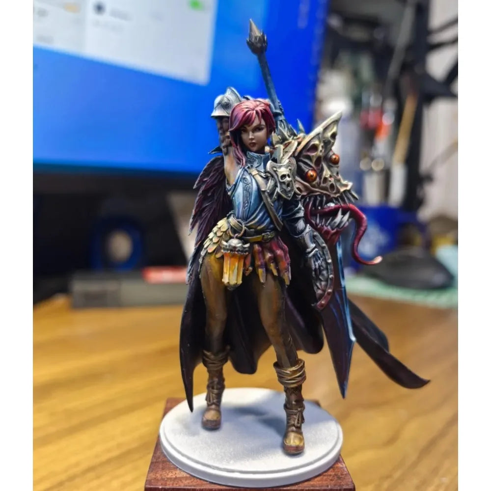 80mm Female Warrior, Resin Model Figure Kit, Fantasy Theme, Unassembled and Unpainted