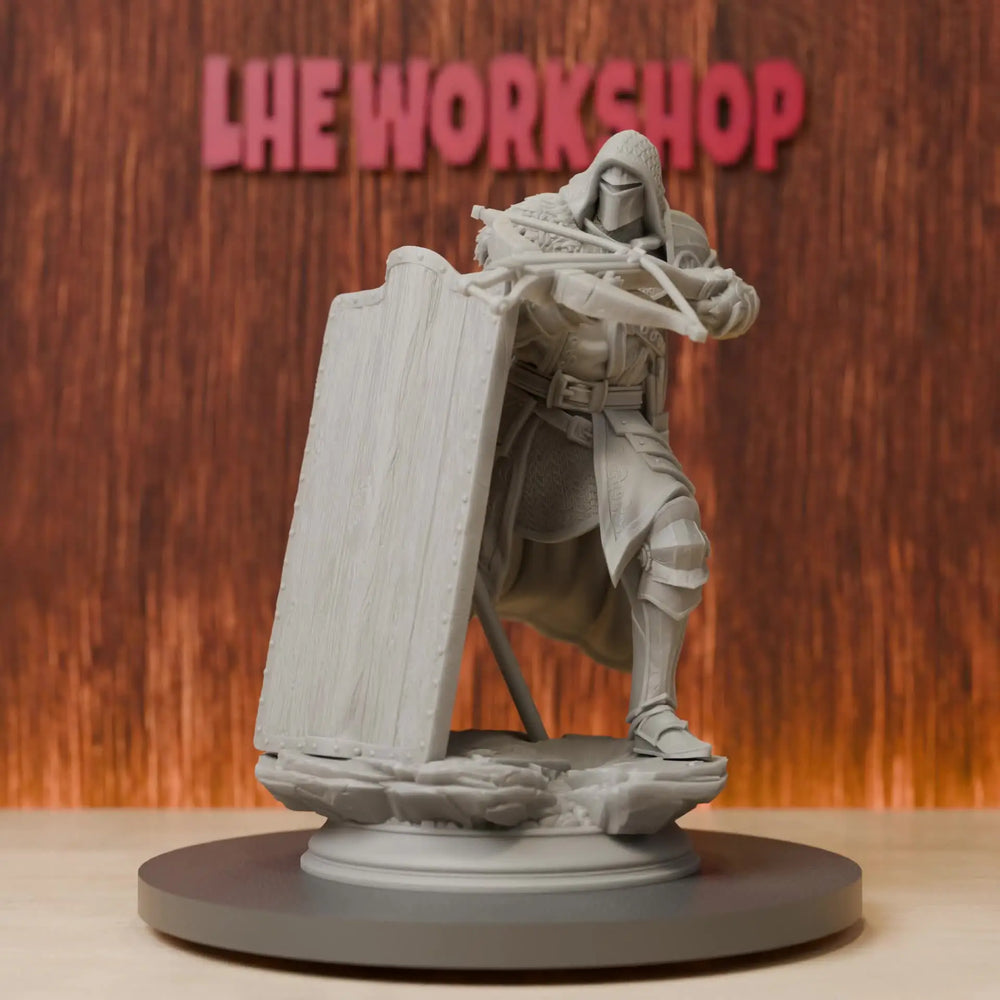 75mm Medieval Crossbowman, Resin Model Figure Kit, Unassembled and Unpainted