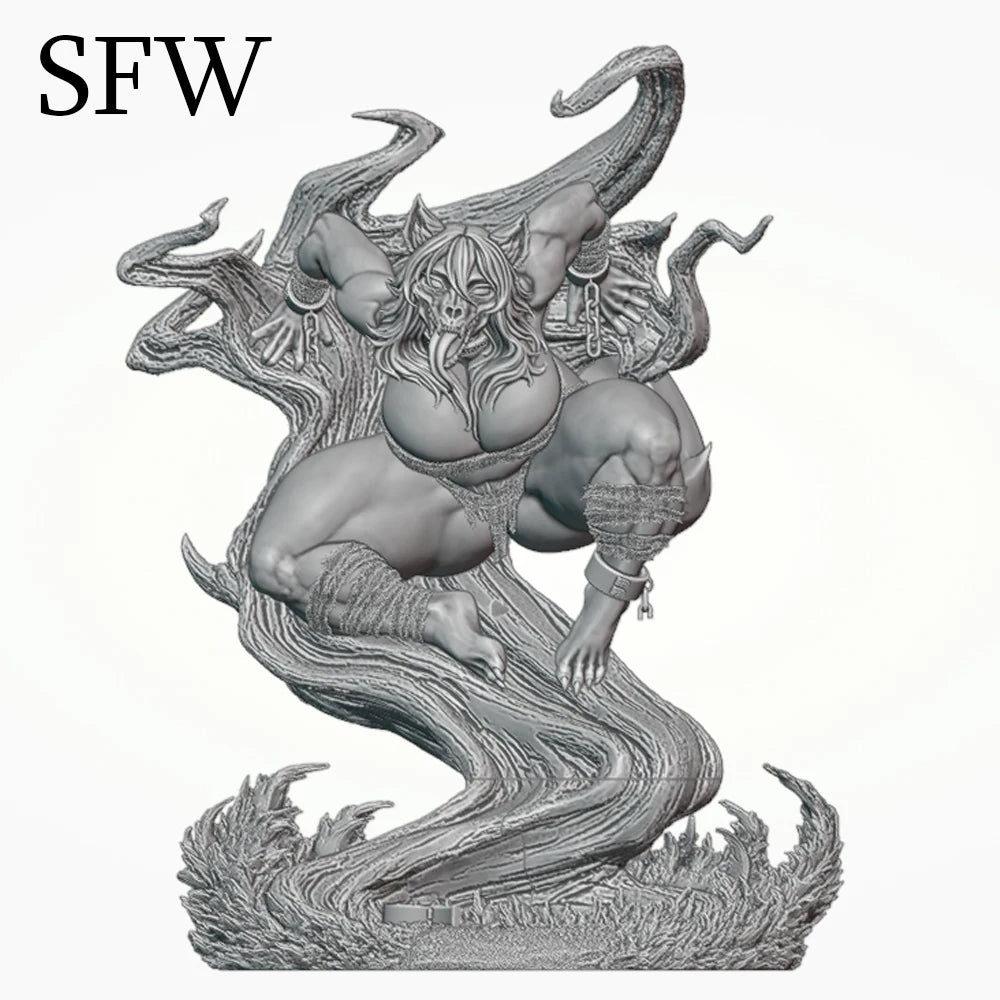 1/24 Demon Creature with Tentacles, 6 Figures, Resin Model Figure Kit, Fantasy Theme, Unassembled and Unpainted