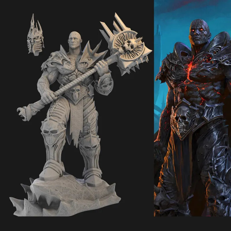 1/24 Bolvar Lich King, Resin Model Figure Kit, Fantasy Theme, Unassembled and Unpainted