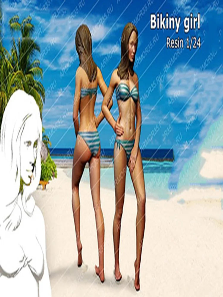 Summer Beach Girls — 1/24 Resin Figure