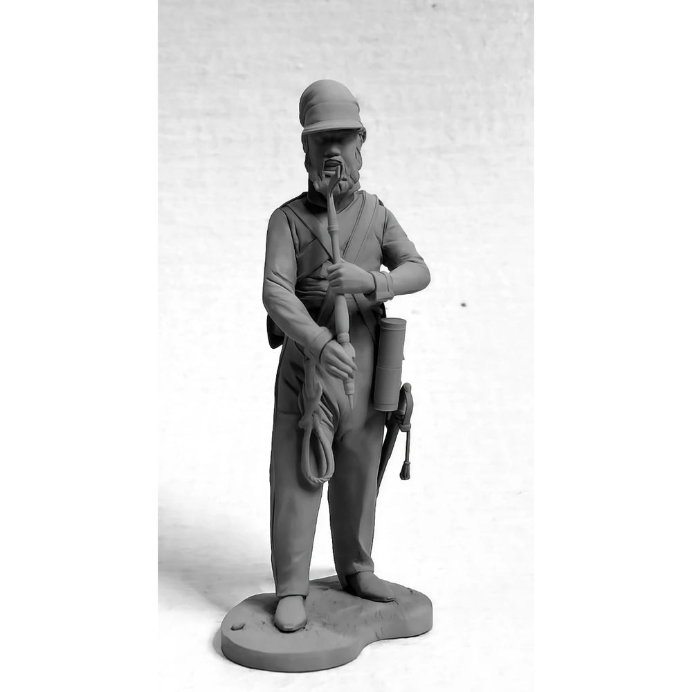 54mm Napoleonic Don Cossack Mounted Artillery Gunner, Resin Model Figure Kit, Unassembled and Unpainted