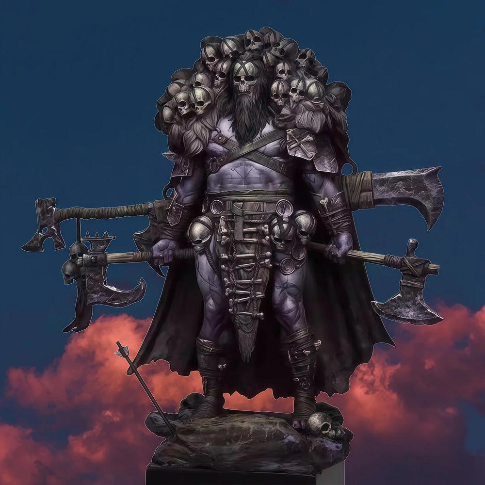 1/24 Skeleton King Warrior, Resin Model Figure Kit, Fantasy Theme, Unassembled and Unpainted