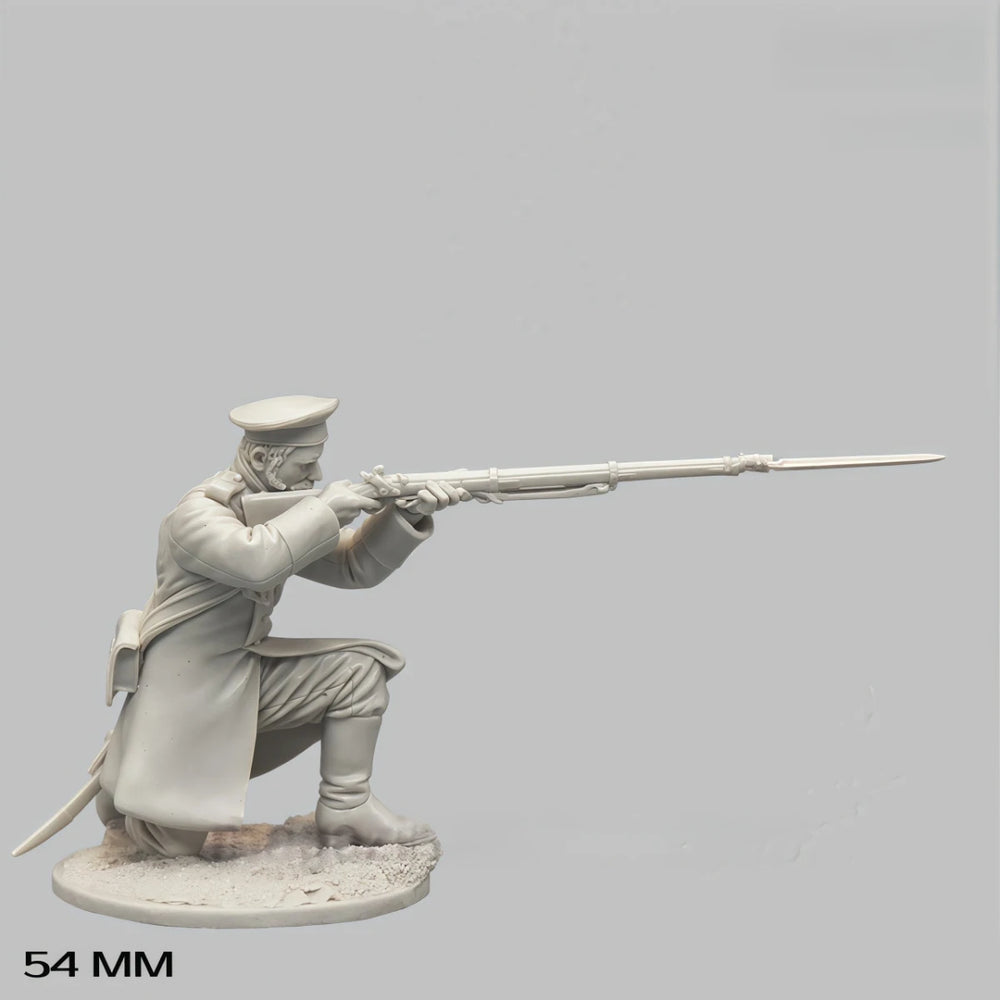 54mm Modern 19th Century Russian Grenadier, Resin Model Figure Kit, Unassembled and Unpainted