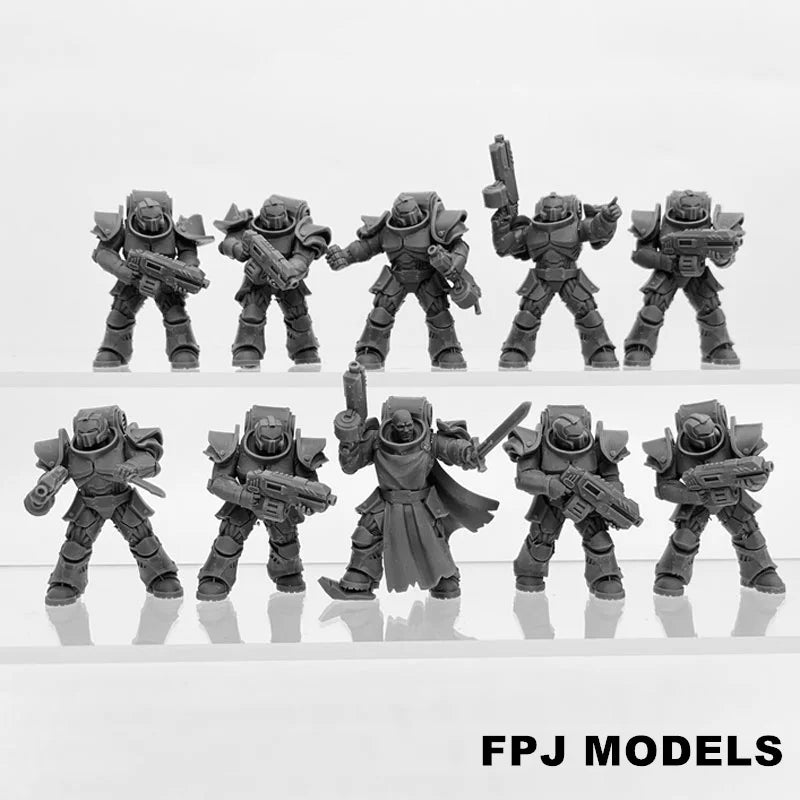 28mm Socratis Legion Sci-Fi Infantry, 45 Figures, Resin Model Figure Kit, Sci-Fi Theme, Unassembled and Unpainted