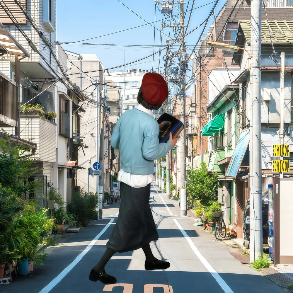 1/6 Modern Pedestrian in Street Fashion, Resin Model Figure Kit, Unassembled and Unpainted