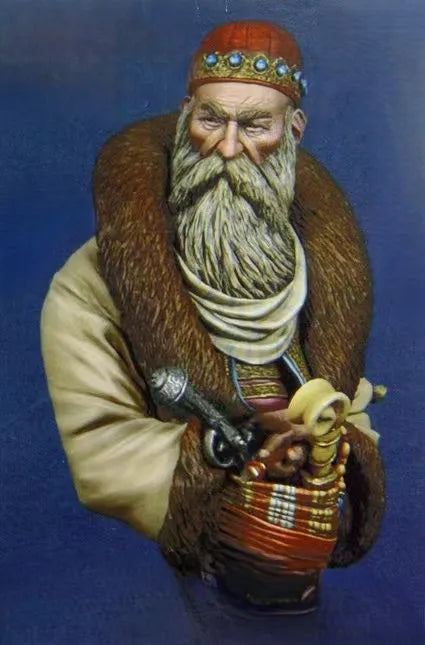 1/10 Dwarf King, Resin Model Bust Kit, Fantasy Theme, Unassembled and Unpainted
