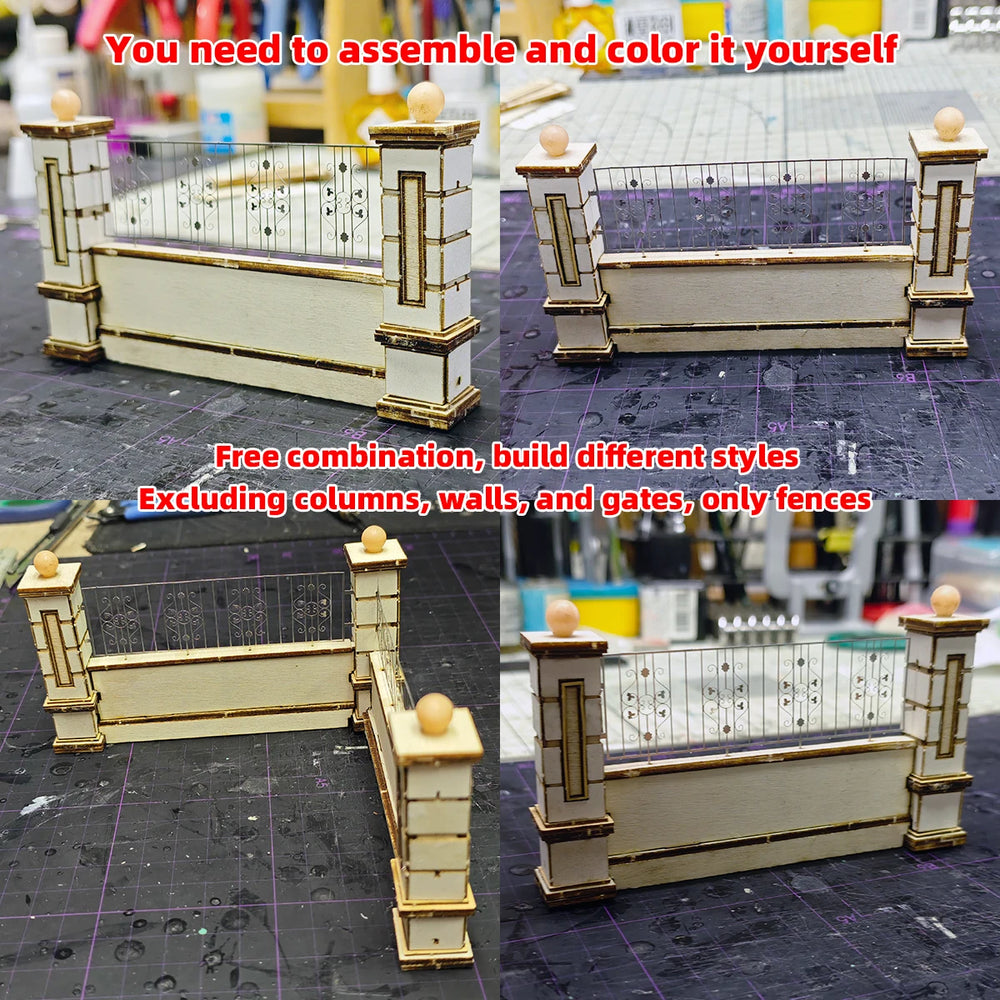1/35 Military Fortification Elements, Resin Model Accessory Kit, Military Theme, Unpainted