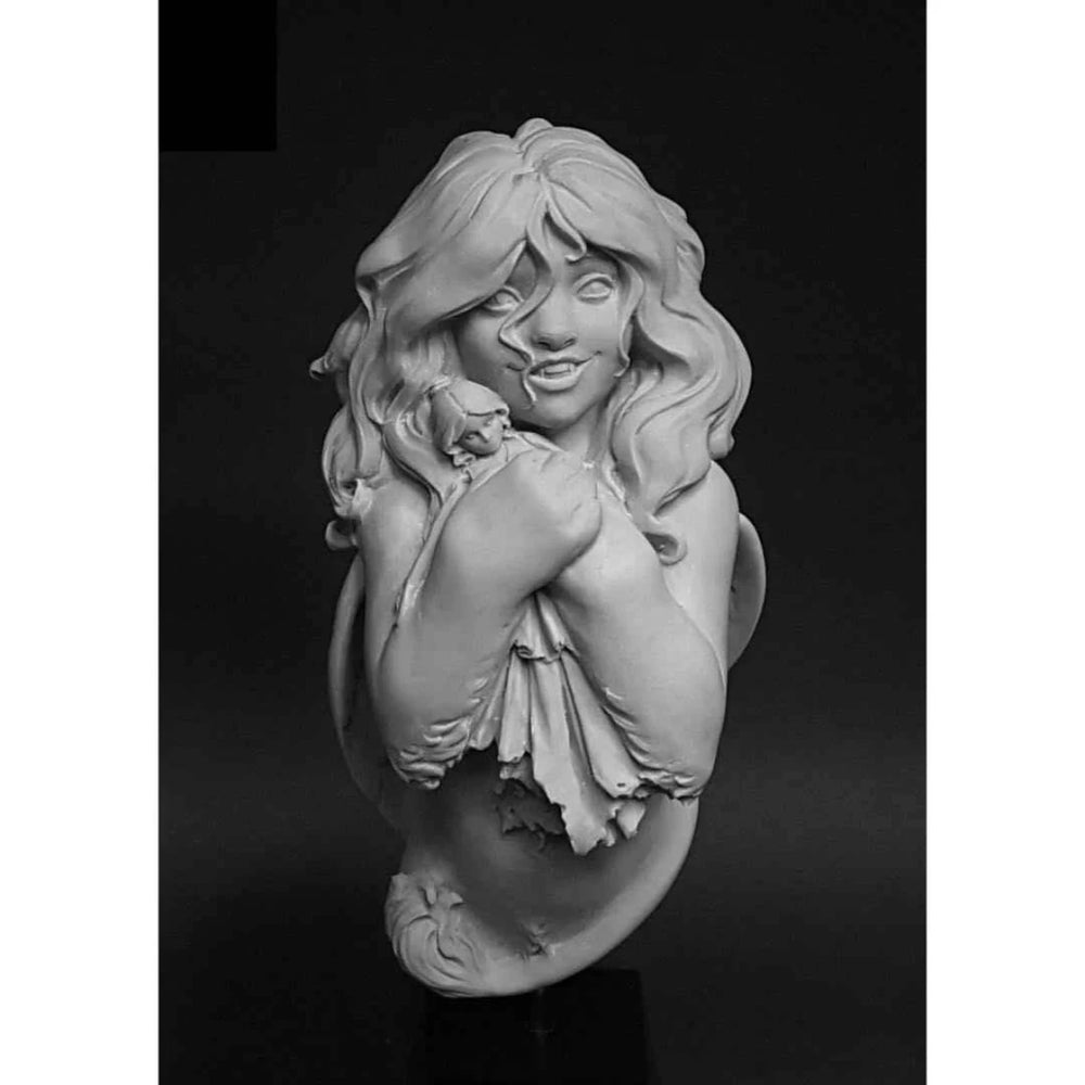 90mm Angel Girl, Resin Model Bust Kit, Fantasy Theme, Unassembled and Unpainted