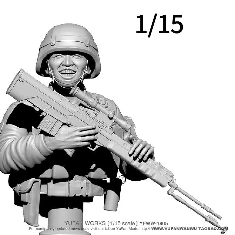 Modern Chinese Army Soldier, Resin Model Figure Kit, Unassembled and Unpainted