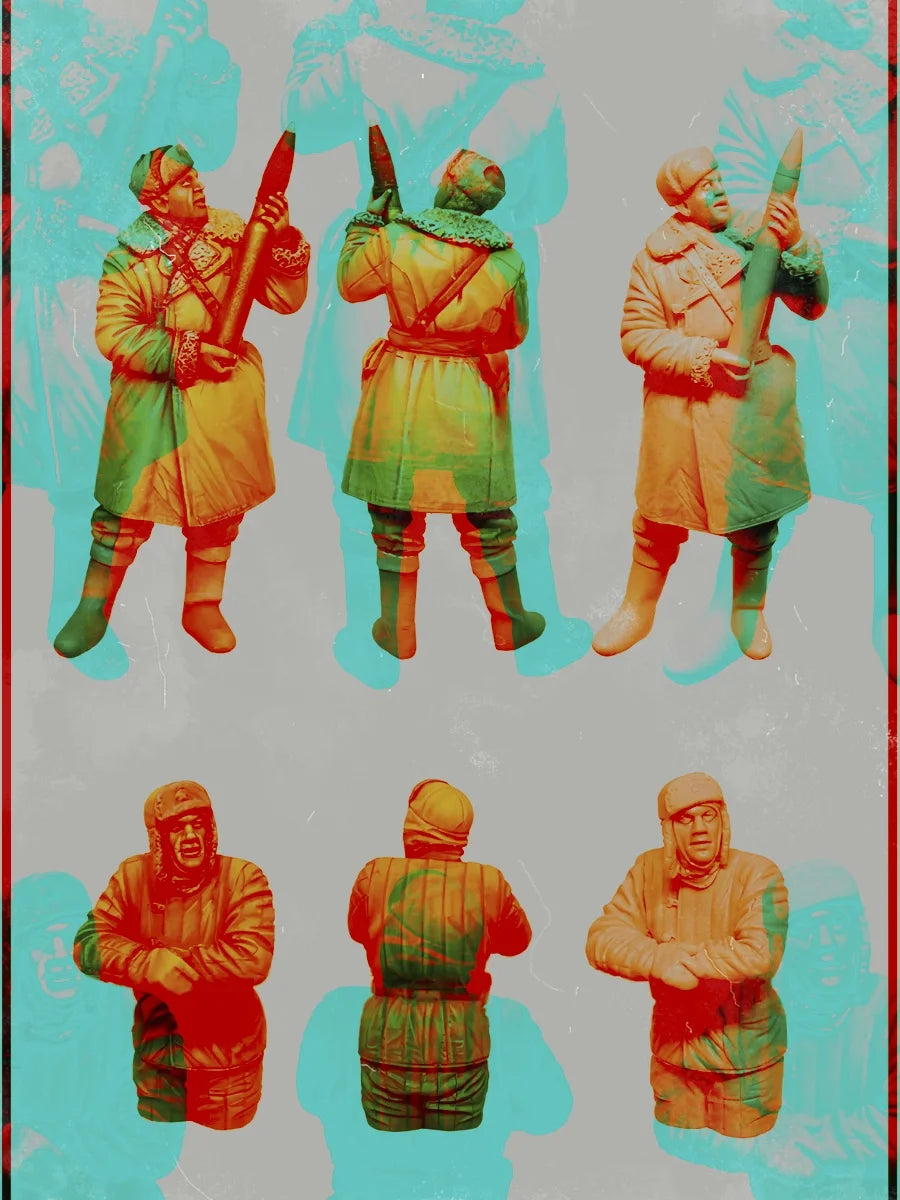 1/35 Warriors, 2 Figures, Resin Model Figure Kit, Fantasy Theme, Unassembled and Unpainted